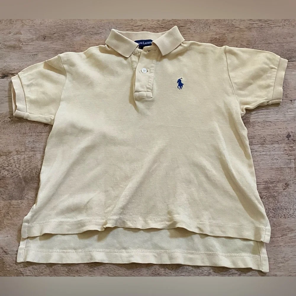 Ralph Lauren Yellow Polo with Blue Pony